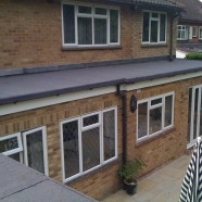 Built-Up Flat Roof Covering with Insulation